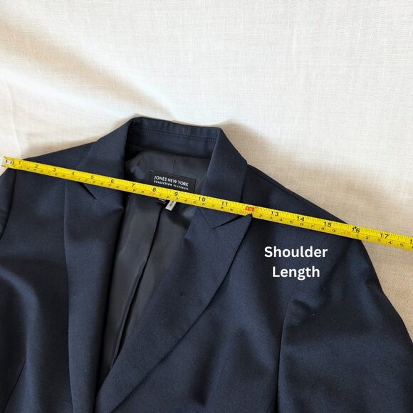 JONES NEW YORK Navy Blazer/Jacket Stretch Women's Size 6 - Picture 9 of 11
